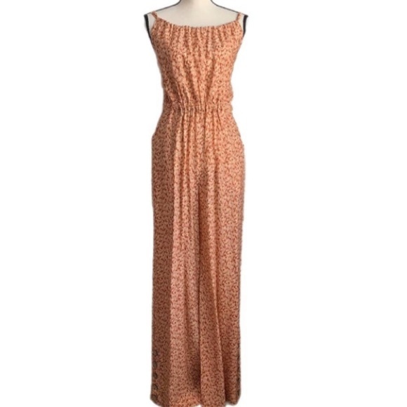 Jonathan Simkhai NWT Serenity Brown Textured Dot Jumpsuit XS Revolve Resortwear - Picture 7 of 16